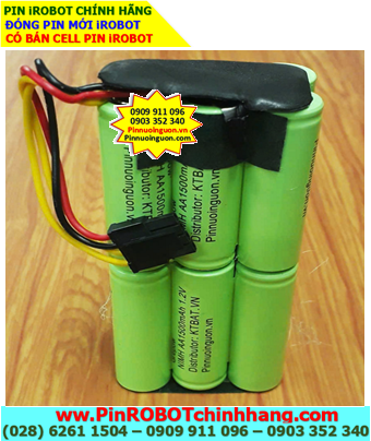 Pin sạc 14.4v-AA1500mAh; Pin máy hút bụi iRobot 14.4v-AA1500mAh (NiMh 14.4v-1.5Ah) chính hãng